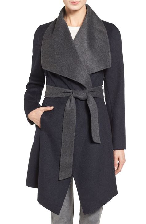 michael kors wool blend wrap coat|Michael Kors wool blend.